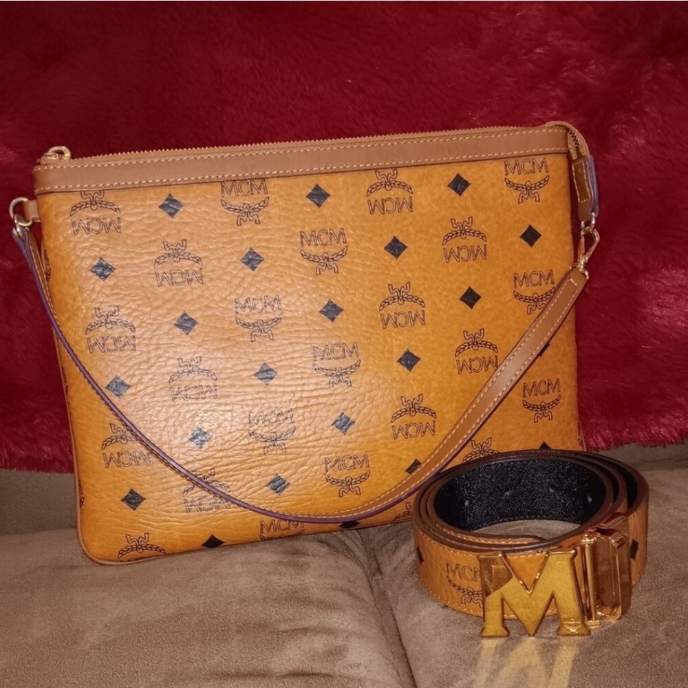 MCM Purse & Belt